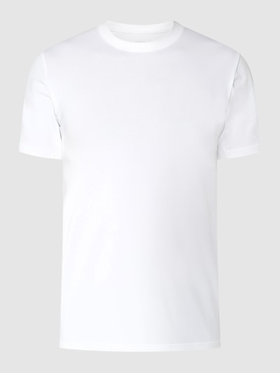 Mey Slim fit T-shirt met siernaden - vochtregulerend  Wit - 2