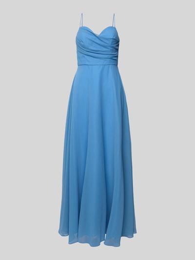 Laona Abendkleid mit Spaghettiträgern Rauchblau 2
