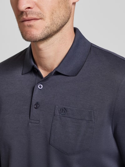 bugatti Poloshirt met borstzak Marineblauw - 3