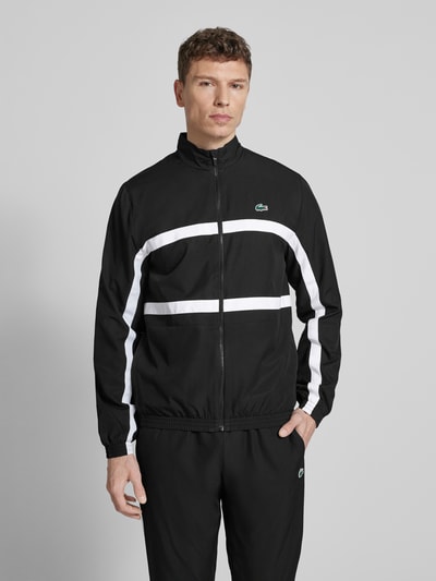 Lacoste Sport Regular Fit Trainingsanzug mit Kontraststreifen Black 4