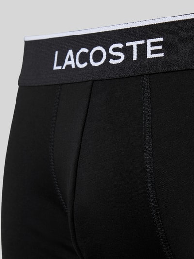 Lacoste Regular Fit Trunks aus Baumwoll-Mix im 3er-Pack Black 2