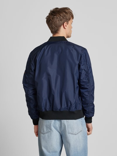 Alpha Industries Bomberjacke mit Label-Badge Marine 5