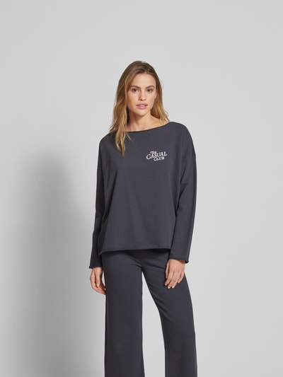 Juvia Sweatshirt mit Rollsaum Dunkelblau 4