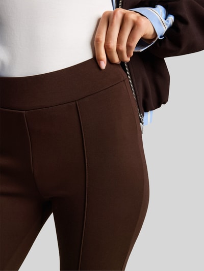 Tom Tailor Regular Fit Anzughose mit elastischem Bund Dunkelbraun 3