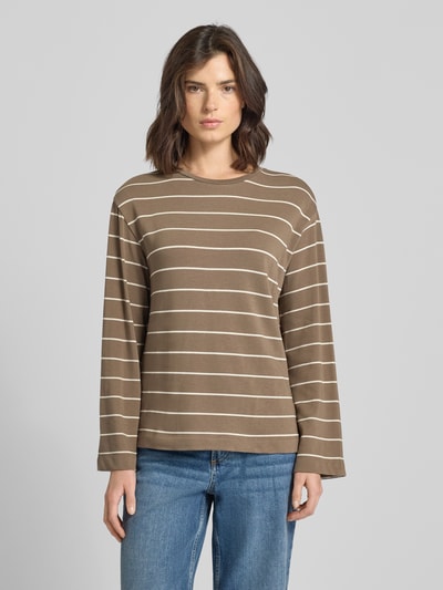 Armedangels Shirt met lange mouwen van katoenmix, model 'MARYNAA' Taupe - 4