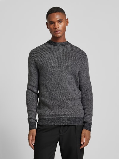 Antony Morato Strickpullover mit Rundhalsausschnitt Anthrazit 4