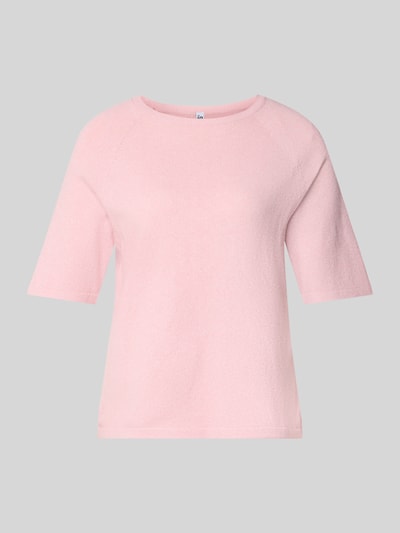PIECES Regular Fit T-Shirt mit Rundhals Modell 'BREE' Hellrosa Melange 2
