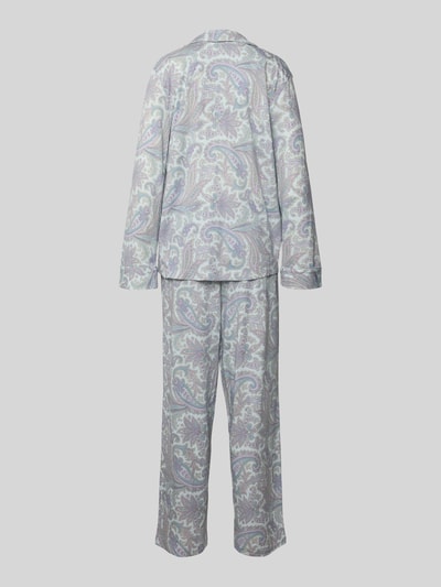 Lauren Ralph Lauren Pyjama met knoopsluiting Lila - 3