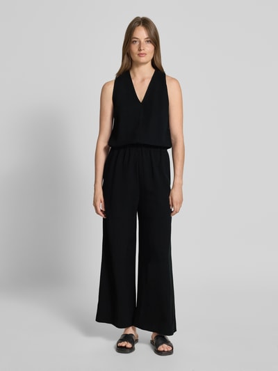 Someday Jumpsuit van een mix van viscose en linnen, model 'Cedira' Zwart - 4