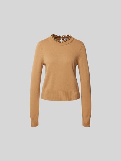 Rabanne Pullover mit gerippten Abschlüssen Camel 1