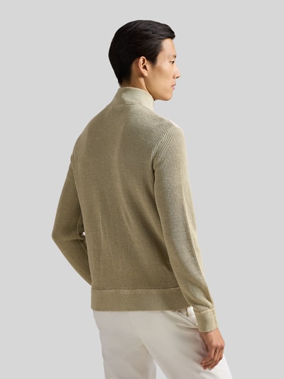 Polo Ralph Lauren Regular Fit Strickjacke aus Material-Mix mit Steppeinsatz Beige 5