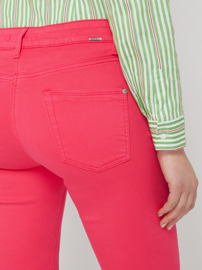 Cambio Gemaakt van jeansstof met stretch Felroze - 3