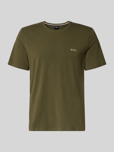BOSS Regular Fit T-Shirt aus Baumwoll-Mix Oliv 1