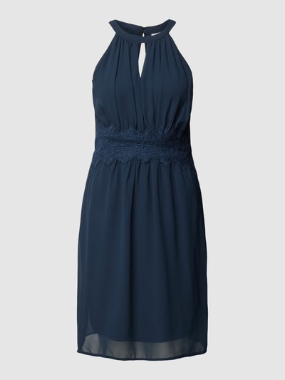 Vila Mini-jurk met gehaakt kant, model 'MILINA' Marineblauw - 2