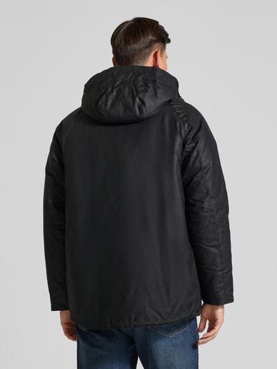 Barbour Regular fit gewaxt jack met corduroy details, model 'MODERN BEAUFORT' Marineblauw - 5