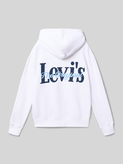 Levi’s® Kids Bluza z kapturem o kroju regular fit z mieszanki bawełny Biały 3