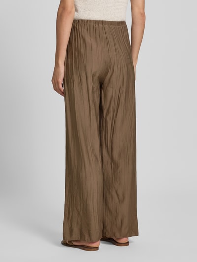 ZABAIONE Stoffen broek met elastische band Kaki - 5