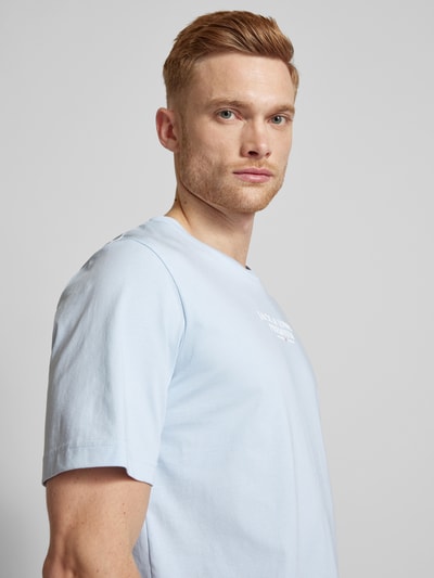 Jack & Jones Premium T-shirt met labelprint Lichtblauw - 3