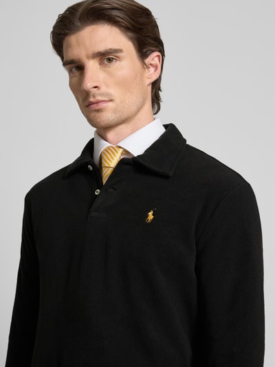 Polo Ralph Lauren Fleecepullover mit Label-Stitching Modell 'MAGIC POLY FLEECE' Black 3