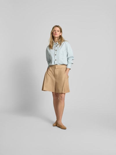 Victoria Beckham Hemdbluse mit Knopfleiste Hellblau 1