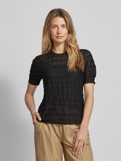 Vero Moda Bluzka ze wzorem w paski model ‘NICOLINE’ Czarny 4