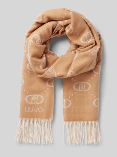 Liu Jo White Schal mit Fransen Modell 'Stola Jaquard' Beige 1