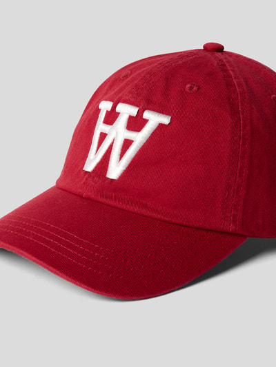 WOOD WOOD Cap mit Logo-Motiv Rot 3