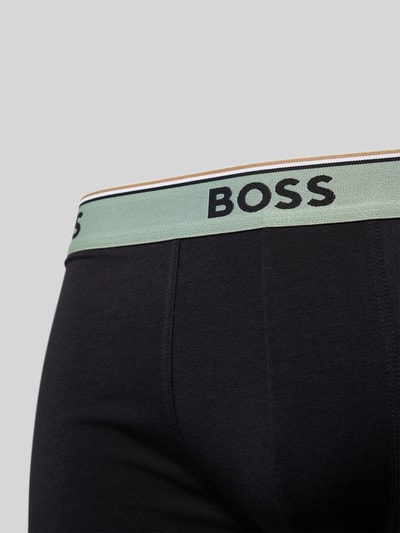 BOSS Trunks mit elastischem Label-Bund im 3er-Pack Black 2