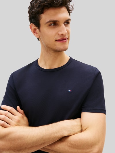 Tommy Hilfiger Regular Fit T-Shirt aus reiner Baumwolle im 3er-Set Dunkelblau 3