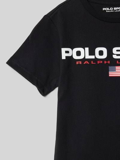 Polo Sport T-Shirt mit Label-Print Black 2