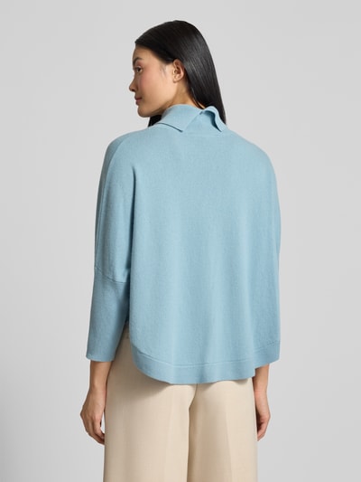 Someday Relaxed Fit Rollkragenpullover aus Woll-Mix Modell 'Tariana' Eisblau 5