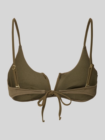 Shiwi Bikini-Oberteil mit V-Ausschnitt Modell 'Leah' Oliv 3