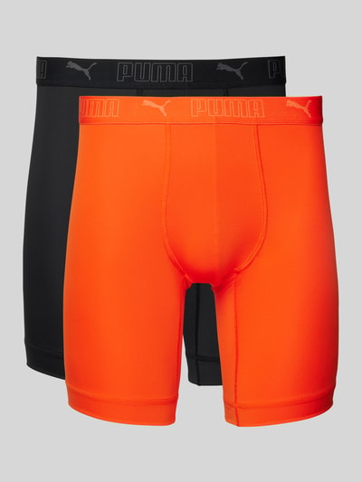 Puma Boxershorts mit elastischem Label-Bund im 2er-Pack Orange 1