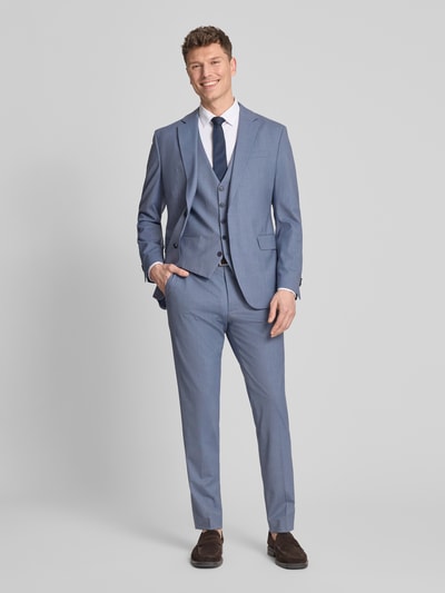 CINQUE pantalon met persplooien model 'Totti' Bleu - 1