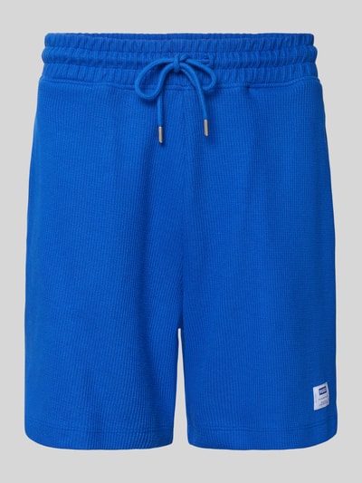 HUGO Blue Regular Fit Sweatshorts aus Baumwoll-Mix Modell 'NUWAFFLO' Blau 2