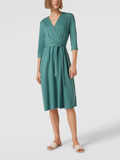 Weekend Max Mara Midi-jurk met wikkelelementen, model 'Doria' Lindegroen - 1