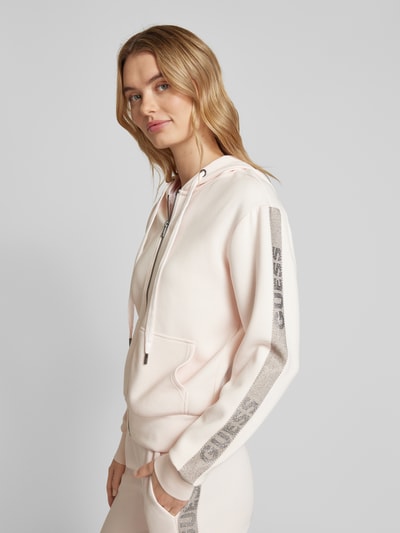 Guess Sweatjacke mit Tunnelzug Rosa 3