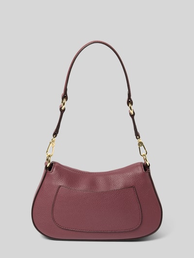 Abro Handtas met labeldetail Donkerrood - 4