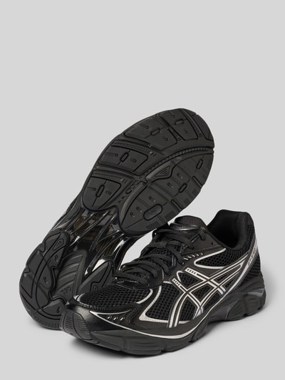 Produktfoto, Sneaker mit Kontraststreifen Modell 'GT-2160' von ASICS TIGER, czarny z paskami w kontrastowym kolorze, zaokrąglony kształt, wiązanie, wytłoczony napis, fakturowana podeszwa, wysokość obcasa w rozmiarze 44: 4 cm, wysokość cholewki w rozmiarze 44: 8 cm, szerokość cholewki w rozmiarze 44: 9 cm