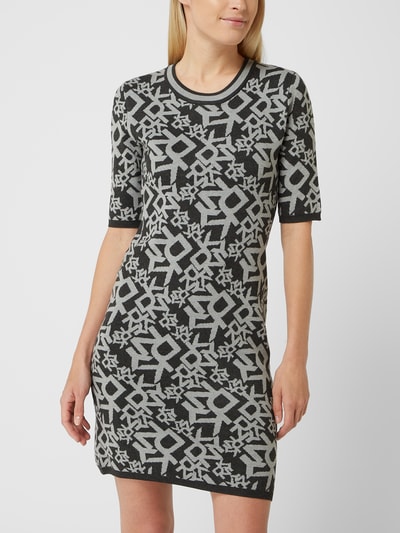 DKNY Strickkleid aus Rayonmischung  Mittelgrau 4