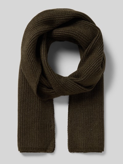 MSCH Copenhagen Grobstrick-Schal aus Viskose-Mix Modell 'GALINE RACHELLE' Oliv 1