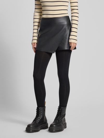 Only Regular Fit Skort in Kunstleder-Optik Modell 'MIST' Black 4