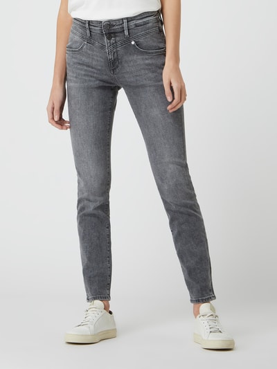 s.Oliver RED LABEL Slim Fit Jeans mit Stretch-Anteil Modell 'Betsy' Dunkelgrau 4