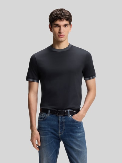 BOSS Slim Fit T-Shirt aus reiner Baumwolle Modell 'H-TESSLER 238' Marine 4