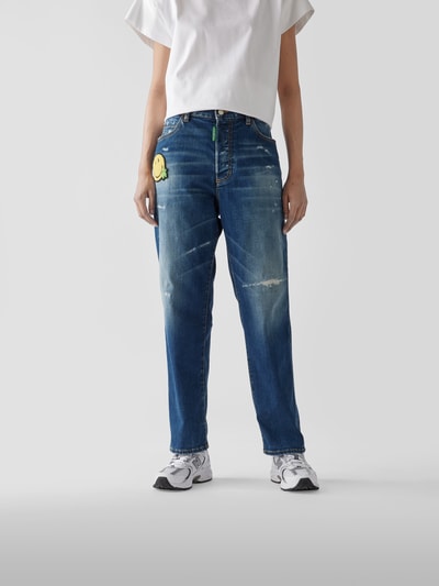 Dsquared2 High  Waist Jeans im Relaxed Fit Jeansblau 4