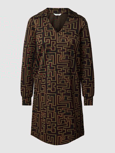 B.Young Mini-jurk met all-over motief en platte kraag Middengrijs - 2