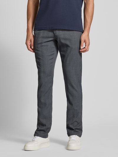 MCNEAL Slim fit broek met riem Marineblauw - 4