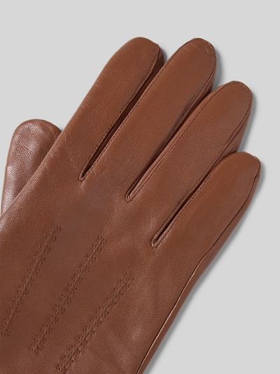 BOSS Rękawiczki ze skóry jagnięcej naturalnej Koniakowy 3
