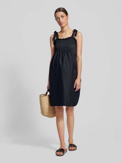Mamalicious Sukienka ciążowa z marszczonymi detalami model ‘CLEA’ Czarny 1