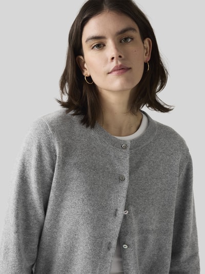 Levi's® Regular Fit Strickjacke aus Baumwoll-Mix Mittelgrau 3